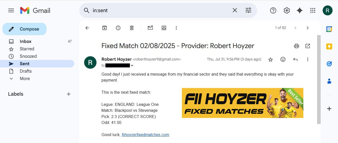 Correct Score Fixed Match